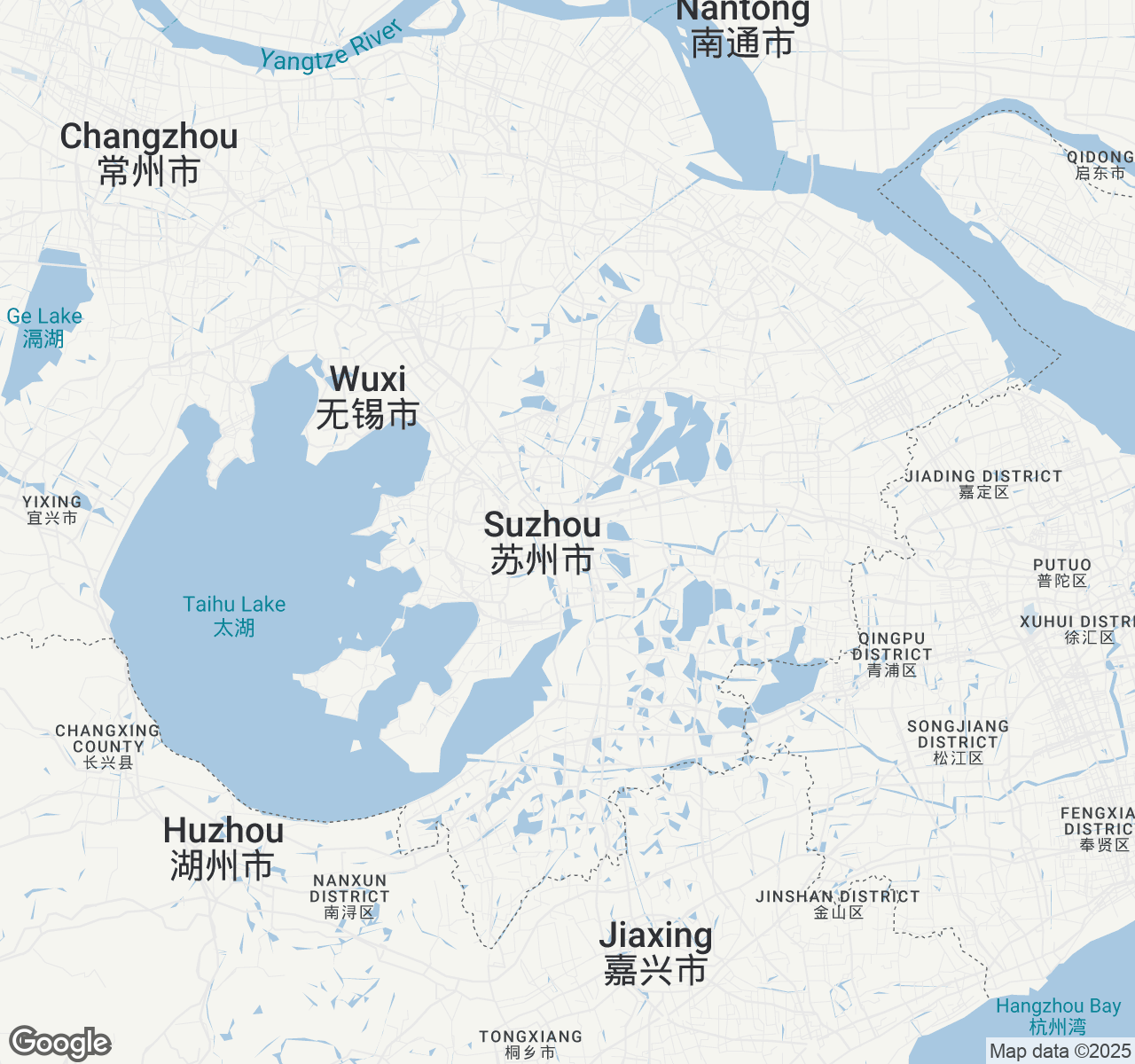 Map of Suzhou